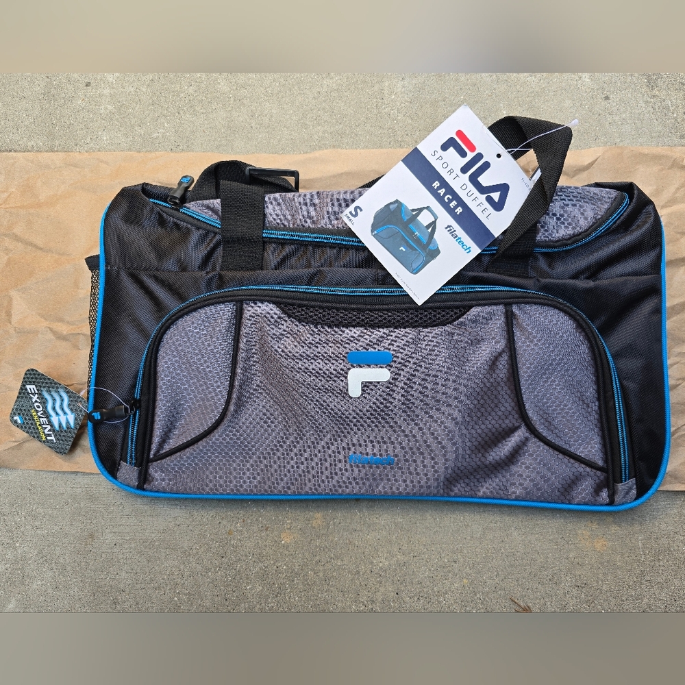 BNWT Fila Sport Duffel Racer Filatech EXOVENT Small 19x11x12